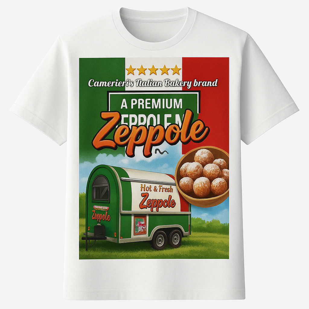 Zeppole Food Truck T-Shirt Printify