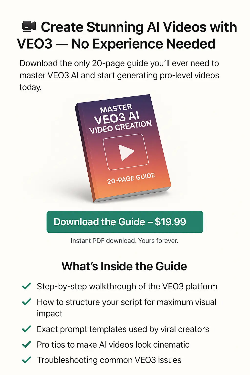 JOSEPH BIBLE VEO 3 PROMPTER KING