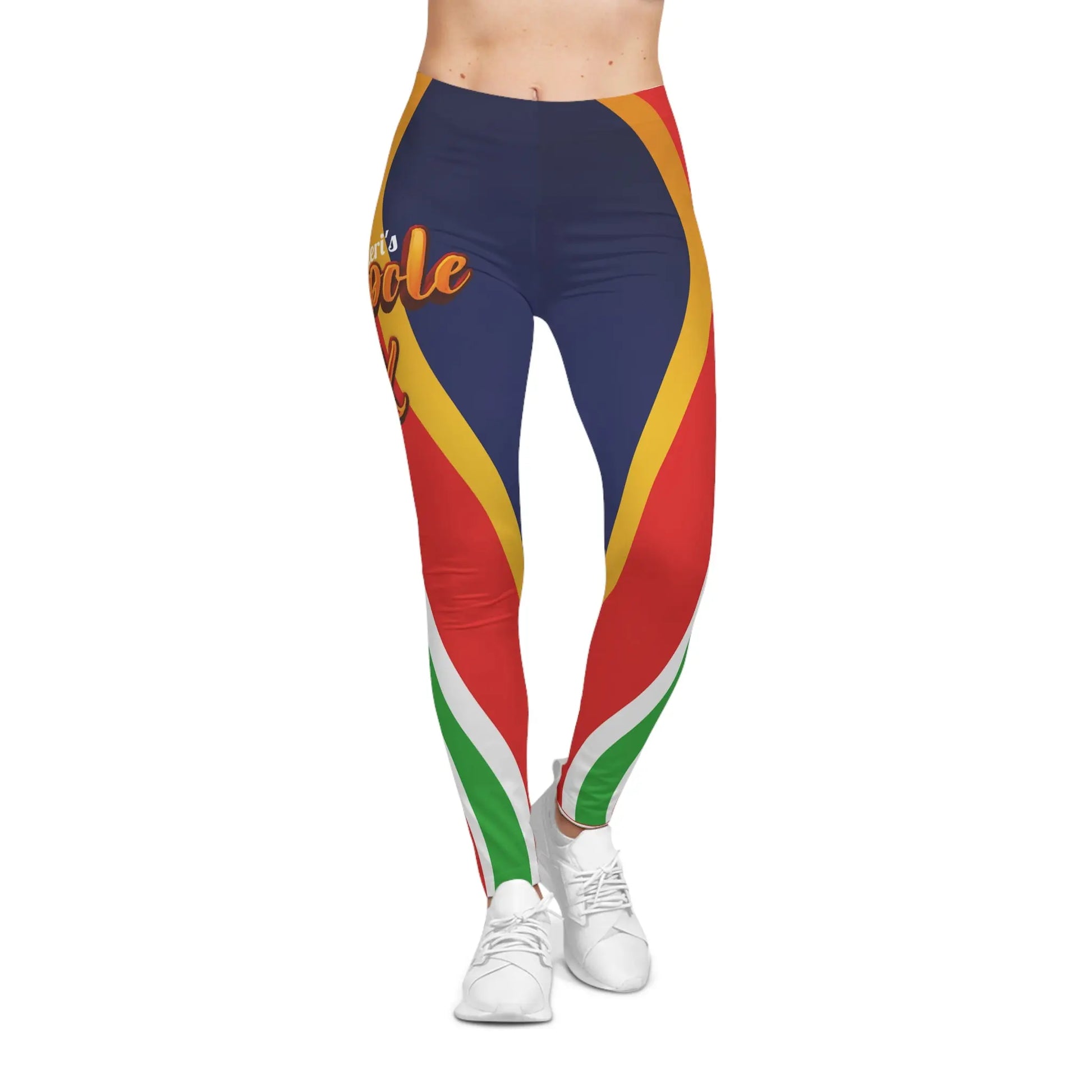 Zeppole Mix Logo Women's Casual Leggings Printify