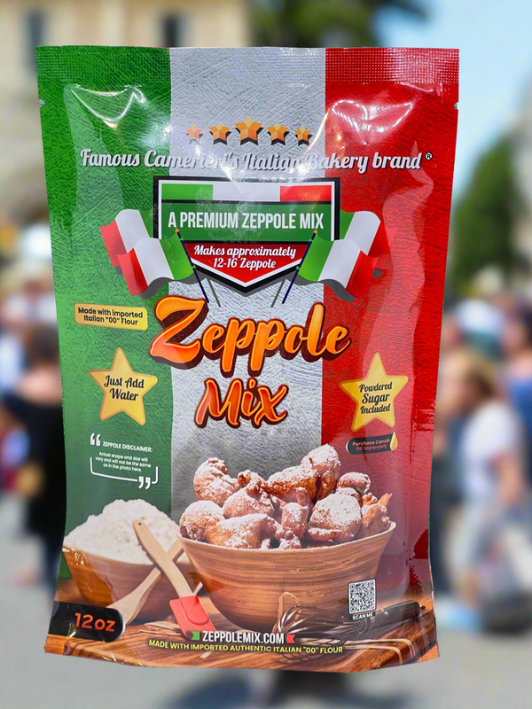 2 bags Camerieri's Zeppole Mix "Bambino" Small Size 12oz bag makes approx 15 Zeppole