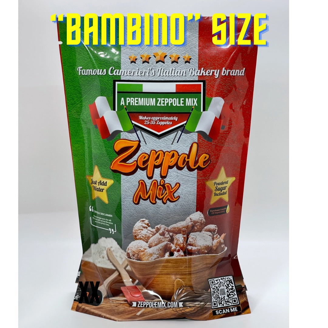 5 bags Camerieri's Zeppole Mix "Bambino" Small Size 10oz bag makes approx 15 Zeppole